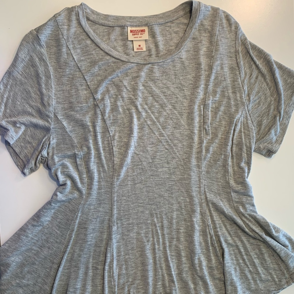 Gray peplum t shirt